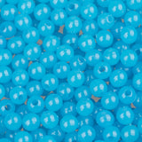 Round Plastic Beads 5mm Glow Blue Approx 1000/Bag