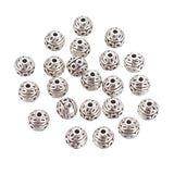 Round Textured Metal Bead 8mm Antique Silver 10/pk