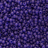 8/0 Toho Seed Beads #8DF Tr Frosted Cobalt 8-9g Vial