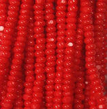 13/0 Czech Charlottes #93170 Opaque Light Red 12str/Hank