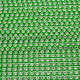 Plastic Rhinestone Banding 2.4mm Mint/Crystal 10yd/pk