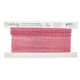 Plastic Rhinestone Banding 2.4mm Hot Pink/Crystal AB 10yd/pk