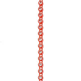 Plastic Rhinestone Banding 2.4mm Tangerine/Crystal 10yd/pk