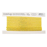 Plastic Rhinestone Banding 2.4mm Lemon/Crystal AB 10yd/pk