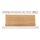 Plastic Rhinestone Banding 2.4mm Gold/Crystal 10yd/pk