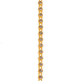 Plastic Rhinestone Banding 2.4mm Gold/Crystal 10yd/pk