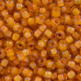 11/0 Toho Seed Beads #950 Burnt Orange Lined Jonquil 8-9g Vial