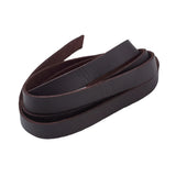 Faux Leather Lace 10mm Dark Brown 1m