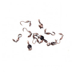 Crimp Cover with Loop 9x5mm Antique Copper 100/pk