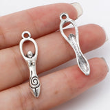 Goddess Pendant 1.25" Antique Silver 5/pk