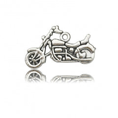 1" Motorcycle Metal Charm 5/pk