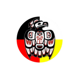 Epoxy Sticker Round 1" Thunderbird Medicine Wheel 10/pk