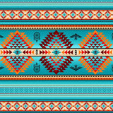 Cotton Canvas Southwestern Stripe #C536 Turquoise - Half Yard