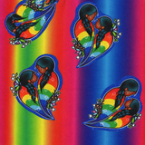 Cotton Fabric Pride Rainbow - Half Yard