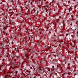 *Czech Superduo Beads Dark Red Lined Crystal 22g