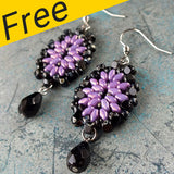 Fabrizia Earrings Project - Using Miniduos and Matubo Beads