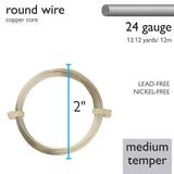 German Style Wire 24g Silver 12m