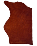Cowhide Suede Rust Brown #1