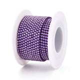 Metal Rhinestone Banding 2mm Dark Orchid 10yd/pk