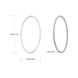 Link Oval Ring 30x16mm Silver 20/pk