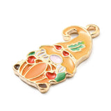 Fall Gnome Enamel Charm 23x12mm 5/pk