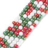 Christmas Round Beads 4-4.5mm Multi Mix 15" Strand
