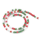 Christmas Round Beads 4-4.5mm Multi Mix 15" Strand