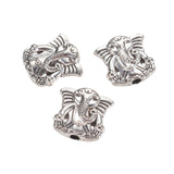 Metal Elephant Beads 10x10mm Antique Silver 10/pk