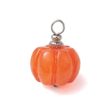 Pumpkin Resin Pendant 19x13mm 5/pk