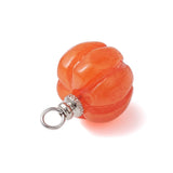 Pumpkin Resin Pendant 19x13mm 5/pk
