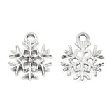 Snowflake Metal Charm 16x13mm 5/pk