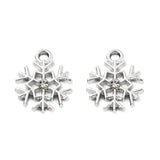 Snowflake Metal Charm 16x13mm 5/pk