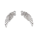 Eagle Wing Metal Pendant 34x11mm 5/pk