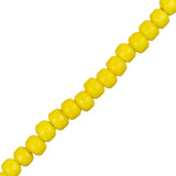 Glass Crow Beads 9x7mm Yellow 30/Strand