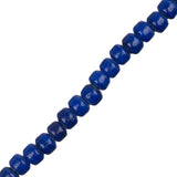 Glass Crow Beads 9x7mm Royal Blue 30/Strand