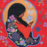 Cotton Fabric Heal MMIW Figure Red - Half Yard