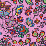 Cotton Fabric Ojibway Florals #5 Pink - Half Yard
