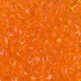Long Magatama Beads #138 Transparent Orange 8.5g