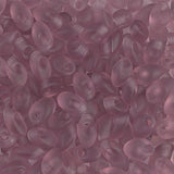 Long Magatama Beads #142F Smoky Amethyst Matte 8.5g