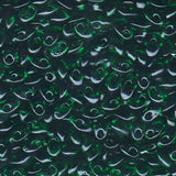 Long Magatama Beads #146 Transparent Green 6g