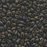 Long Magatama Beads #2013 Olive Iris Matte 8.5g