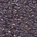 Long Magatama Beads #256 Amethyst AB 8.5g