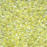 Long Magatama Beads #267 Lemon Rainbow AB 8.5g