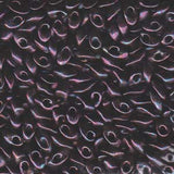 Long Magatama Beads #460 Metallic Dark Raspberry 6g