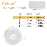 Nyline Beading Thread 00 White 140yd Spool
