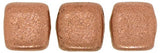 *Czech Tile Beads 6mm Matte Metallic Copper 25/Strand