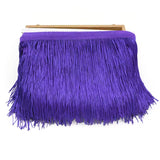Chainette Fringe 12" Purple - By the yard