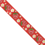 Printed Ribbon 1.5 inch Strawberry Red - Per Yard