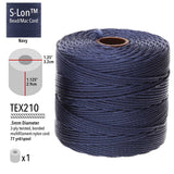 S-Lon Bead Cord .5mm Navy 77yd Spool