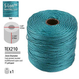 S-Lon Bead Cord .5mm Teal 77yd Spool